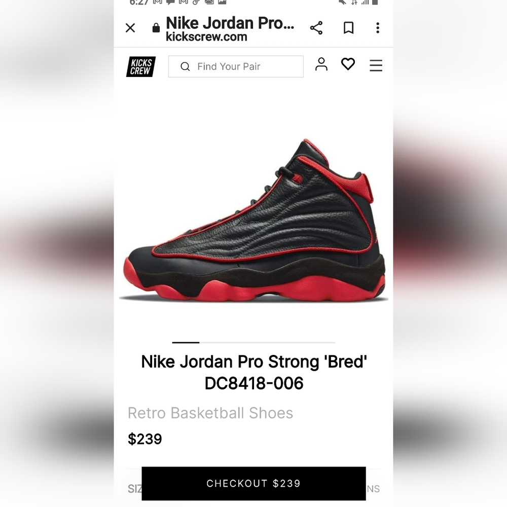 Jordan Pro Strong Bred